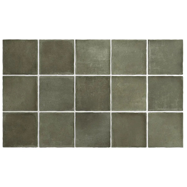 Khaki 4x4 Matte Porcelain Tile - Sample – Aloft Tiles