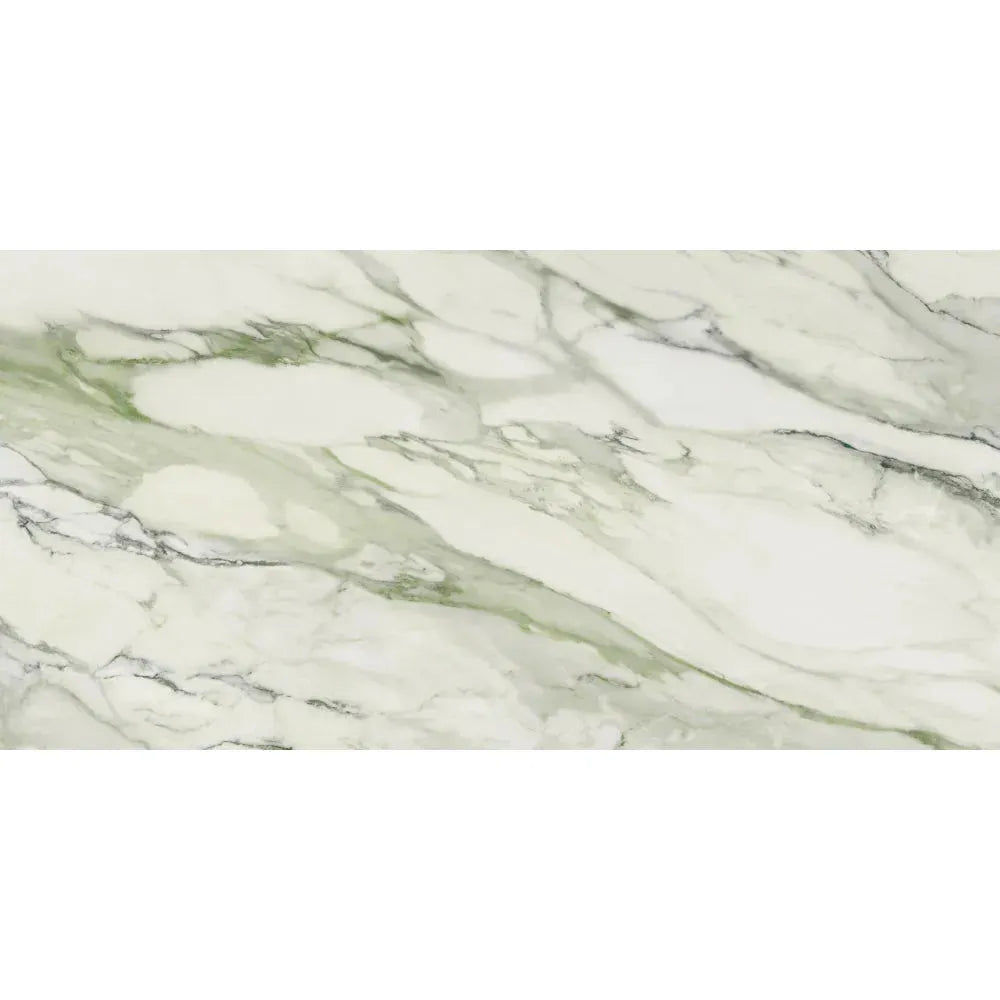 Calacatta Green Marble Look 24x48 Polished Porcelain Tile