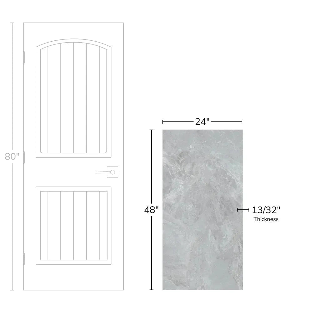 Slate Gray 24x48 Matte Porcelain Tile - Aloft Tiles