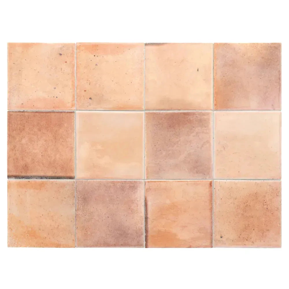 Modena Pink 4x4 Ceramic Tile - Aloft Tiles