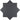 Moroccan Black Star 5x5 Matte Ceramic Tile