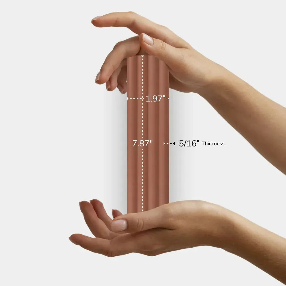 Fluted Terra 2x8 Matte Ceramic Tile - Aloft Tiles