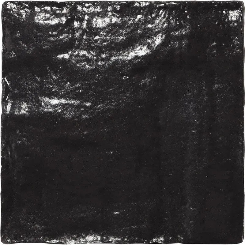 Almada Black 4x4 Ceramic Tile