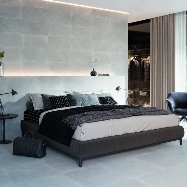 Nomi Greige 12x24 Limestone Look Matte Porcelain Tile – Aloft Tiles