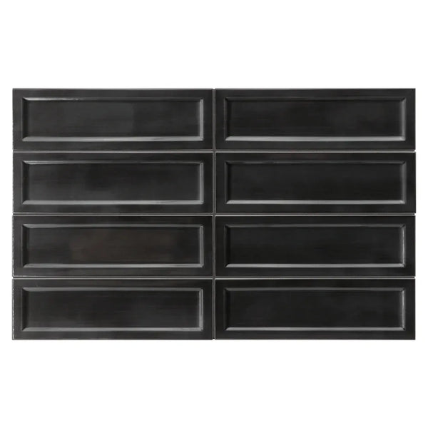 Black Frame 2.5x8 Glossy Ceramic Subway Tile – Aloft Tiles