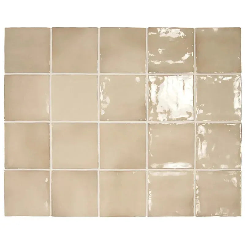 Argile Tile Beige Argile 4x4 Glossy Ceramic Tile